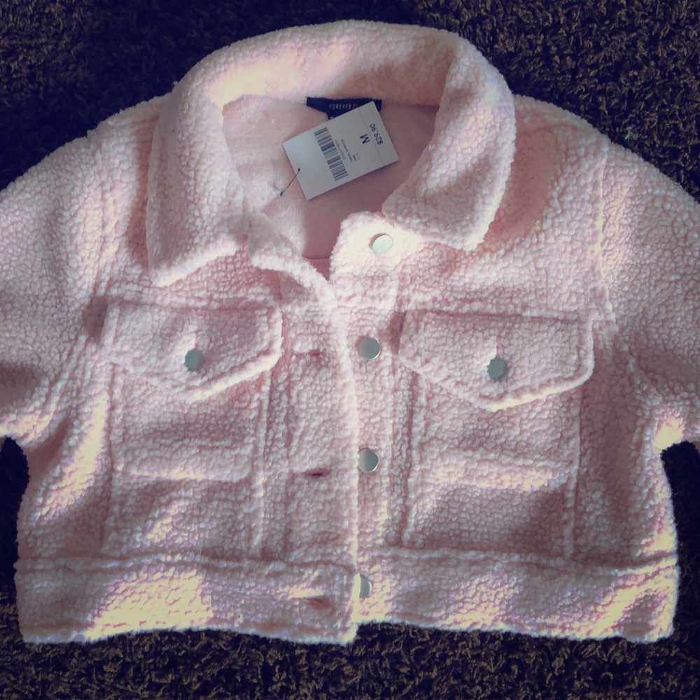 Crop sweater jacket